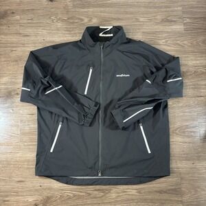 Zero Restriction Power Torque Full Zip Black Windbreaker Golf Jacket Mens XXL